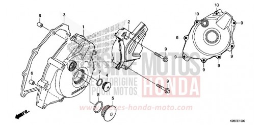 KURBELGEHAEUSEDECKEL, L. CRF125FBP de 2023